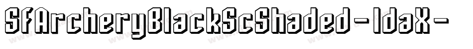 SfArcheryBlackScShaded-ldaX字体转换