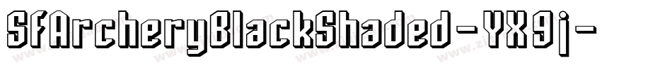 SfArcheryBlackShaded-YX9j字体转换 SfArcheryBlackShaded-YX9j字体转换