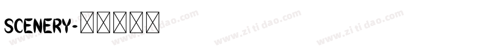 Scenery字体转换