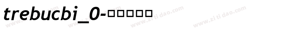 trebucbi_0字体转换