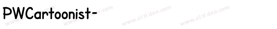 PWCartoonist字体转换