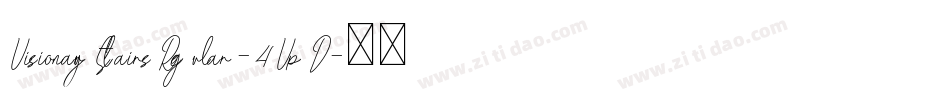 VisionaryStairsRegular-4VpD字体转换