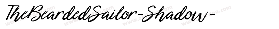 TheBeardedSailor-Shadow字体转换