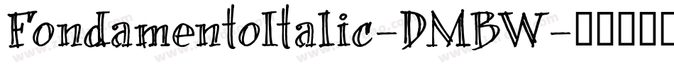 FondamentoItalic-DMBW字体转换