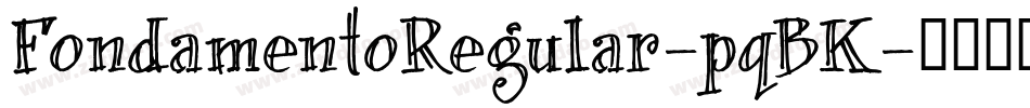 FondamentoRegular-pqBK字体转换