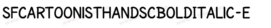 SfCartoonistHandScBoldItalic-e2zB字体转换