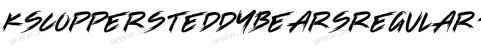 KsCoppersTeddyBearsRegular-KnOp字体转换