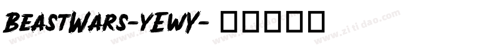 BeastWars-yEwY字体转换