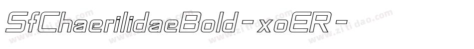 SfChaerilidaeBold-xoER字体转换 SfChaerilidaeBold-xoER字体转换