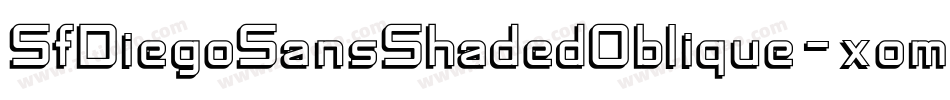SfDiegoSansShadedOblique-xomO字体转换