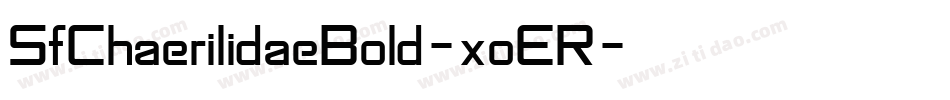 SfChaerilidaeBold-xoER字体转换 SfChaerilidaeBold-xoER字体转换