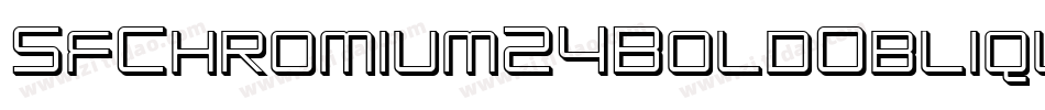 SfChromium24BoldOblique-YXDL字体转换
