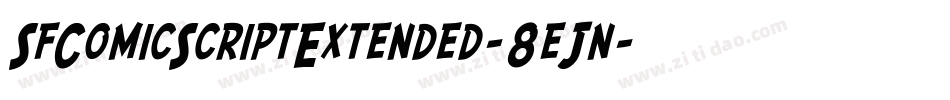 SfComicScriptExtended-8eJn字体转换