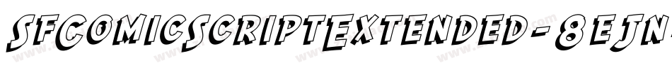 SfComicScriptExtended-8eJn字体转换
