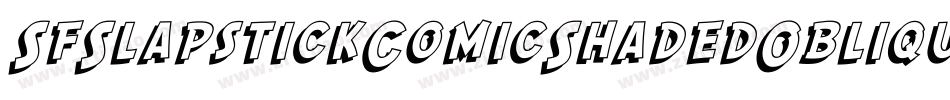 SfSlapstickComicShadedOblique-WDGV字体转换