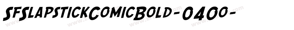 SfSlapstickComicBold-04Oo字体转换