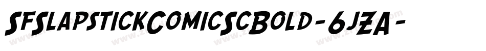 SfSlapstickComicScBold-6jZA字体转换