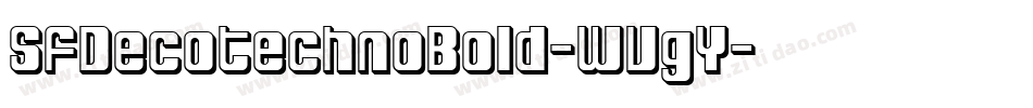 SfDecotechnoBold-WVgY字体转换