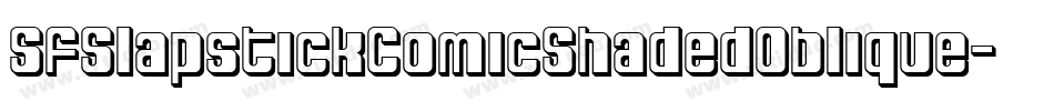 SfSlapstickComicShadedOblique-WDGV字体转换