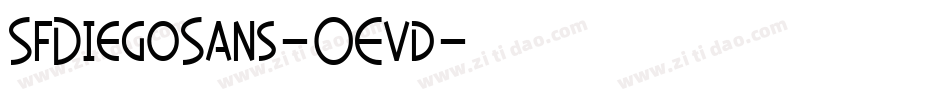 SfDiegoSans-OEvd字体转换