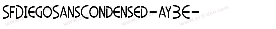 SfDiegoSansCondensed-ay3E字体转换