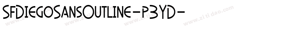 SfDiegoSansOutline-p3YD字体转换 SfDiegoSansOutline-p3YD字体转换
