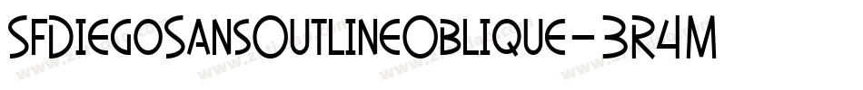 SfDiegoSansOutlineOblique-3R4M字体转换 SfDiegoSansOutlineOblique-3R4M字体转换