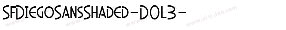 SfDiegoSansShaded-D0l3字体转换 SfDiegoSansShaded-D0l3字体转换
