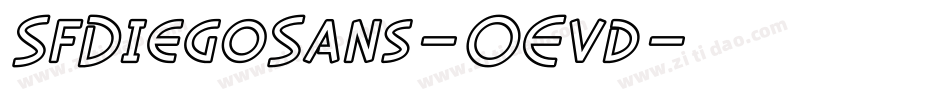 SfDiegoSans-OEvd字体转换