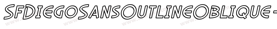 SfDiegoSansOutlineOblique-3R4M字体转换 SfDiegoSansOutlineOblique-3R4M字体转换