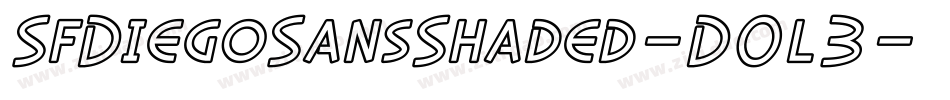 SfDiegoSansShaded-D0l3字体转换 SfDiegoSansShaded-D0l3字体转换