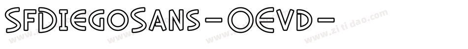 SfDiegoSans-OEvd字体转换