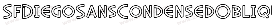SfDiegoSansCondensedOblique-EXn9字体转换