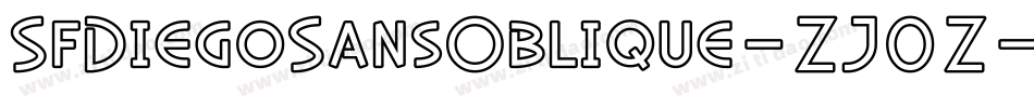 SfDiegoSansOblique-ZJ0Z字体转换