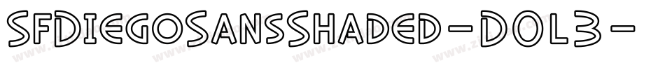 SfDiegoSansShaded-D0l3字体转换 SfDiegoSansShaded-D0l3字体转换