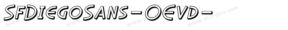 SfDiegoSans-OEvd字体转换