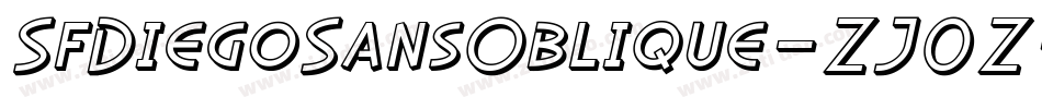 SfDiegoSansOblique-ZJ0Z字体转换