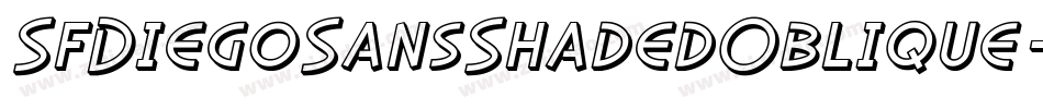 SfDiegoSansShadedOblique-xomO字体转换