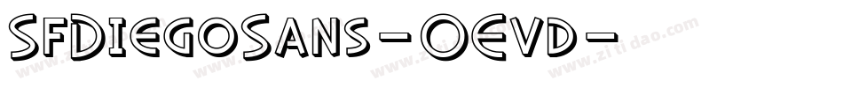 SfDiegoSans-OEvd字体转换