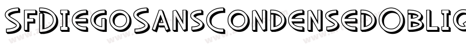 SfDiegoSansCondensedOblique-EXn9字体转换