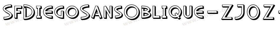 SfDiegoSansOblique-ZJ0Z字体转换