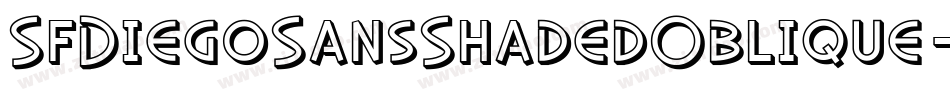 SfDiegoSansShadedOblique-xomO字体转换