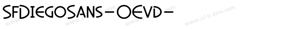 SfDiegoSans-OEvd字体转换