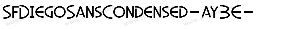 SfDiegoSansCondensed-ay3E字体转换