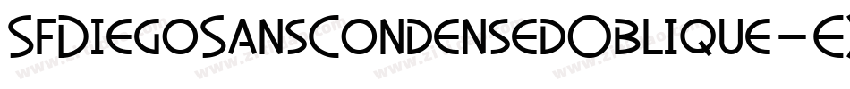 SfDiegoSansCondensedOblique-EXn9字体转换