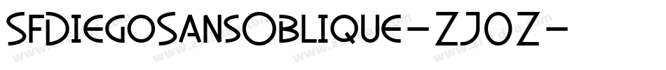 SfDiegoSansOblique-ZJ0Z字体转换
