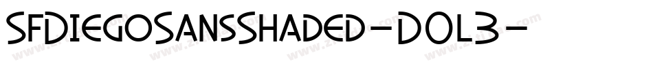 SfDiegoSansShaded-D0l3字体转换 SfDiegoSansShaded-D0l3字体转换
