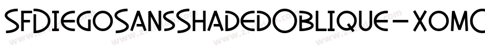 SfDiegoSansShadedOblique-xomO字体转换