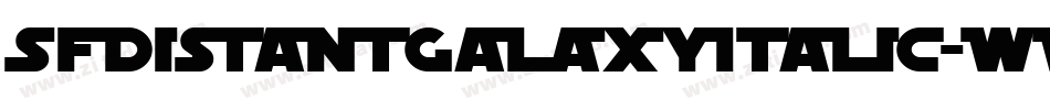 SfDistantGalaxyItalic-WV3Y字体转换