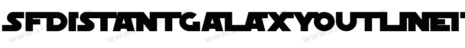 SfDistantGalaxyOutlineItalic-4yA4字体转换